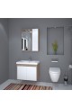 DENKO Mostar Serisi 70 Cm Mdf Banyo Dolabı Takımlı - Beyaz