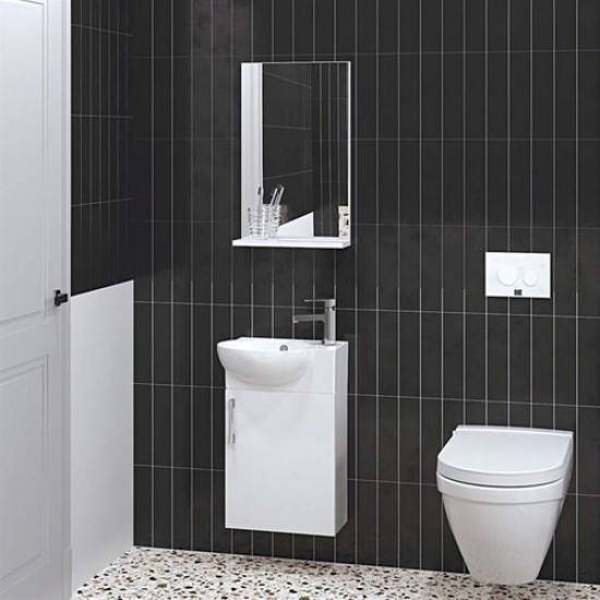 Denko Rio 45 cm Mdf Banyo Dolabı Takımı