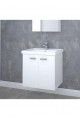 DENKO Terra 60 Cm Mdf Beyaz Banyo Dolabı Alt Modül Ve Lavabo